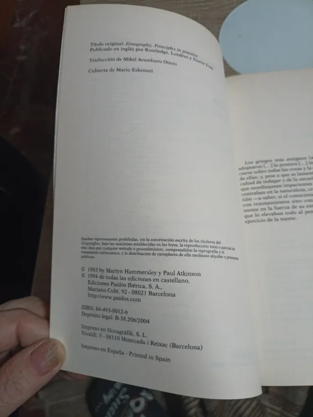 Etnografía: Métodos De Investigación (Spanish E...