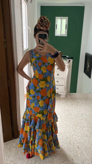 Traje de flamenca con volantes