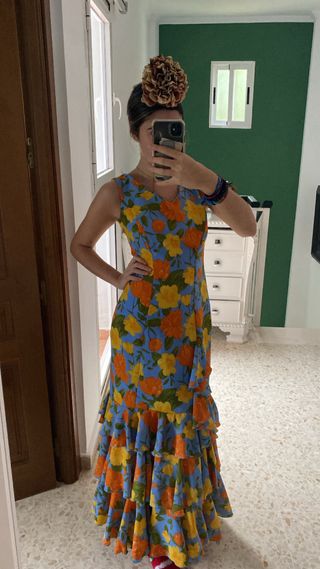 Traje de flamenca con volantes