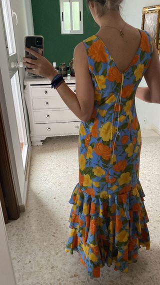 Traje de flamenca con volantes