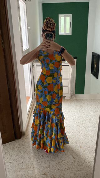 Traje de flamenca con volantes