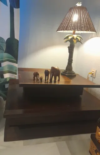 Mesa de centro madera estilo japonés