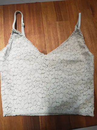 Top Pimkie pizzo bianco