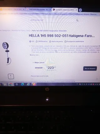 Faro Halógeno HELLA Orientable estanco para exteri