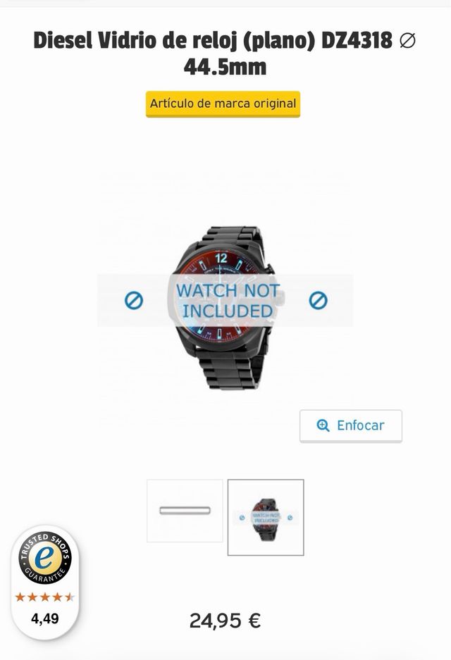 Cristal Reloj Diesel