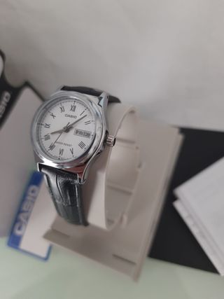Orologio Casio Uomo Pelle Bianco