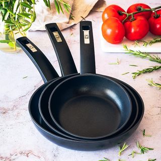 Set di 3 padelle in alluminio forgiato BRA Design