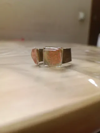 Anillo cobre con piedra