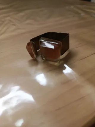 Anillo cobre con piedra