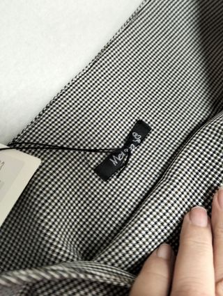 Minigonna a pieghe quadretti Militea Spandex