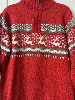 Jersey Navideño color  Rojo Talla L