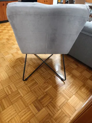 Sillón de diseño gris