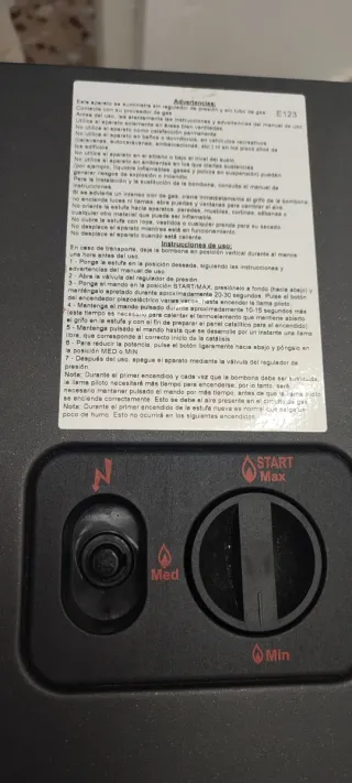 Estufa de gas Vitrokitchen  3.4kW