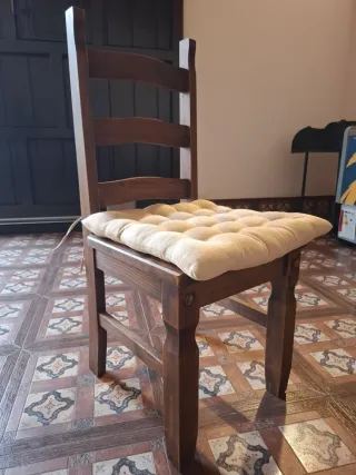 Sillas de comedor de madera rústico mejicano