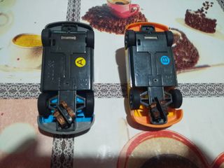 Pareja de Coches Scalextric compact. Tipo lego. So