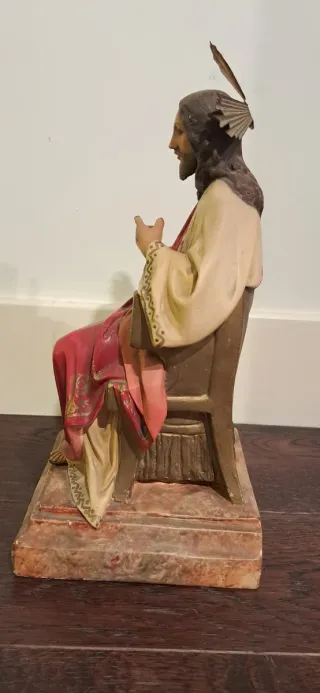 Figura Sagrado Corazón de Jesús sentado