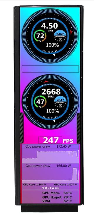 VSDISPLAY Monitor LCD para Caja HYTE Y60