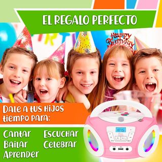 Reproductor CD Tiny Geeks Unicornio Rosa