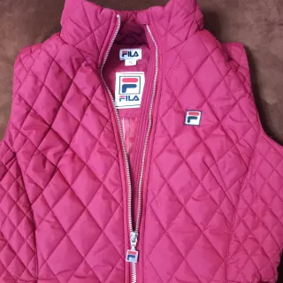 Chaleco Fila Mujer acolchado bordo
