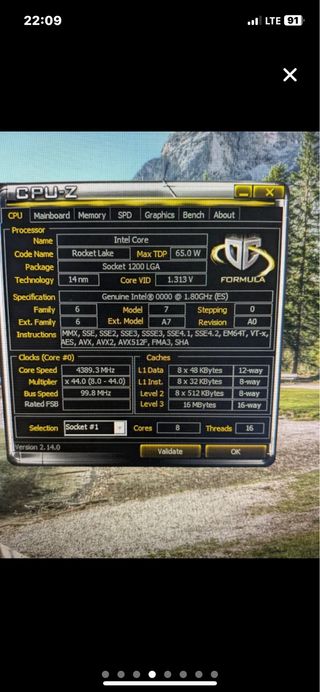 CPU Intel (i9 11900 es)