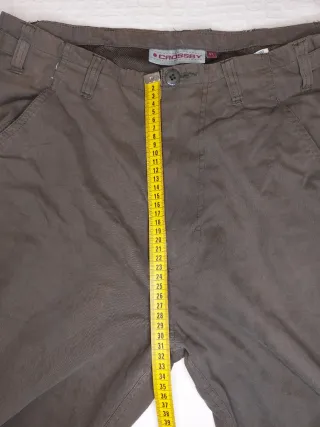 Pantaloni Crossby Vintage Marrone Scuro Tg 42