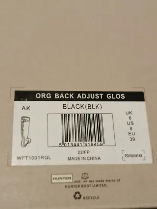 Botas Hunter Negras Ancho Especial