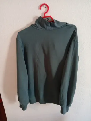 Sudadera Zara Mujer Verde Oliva Talla M
