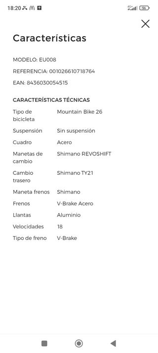 Bicicleta de montaña azul Atractor usado una vez