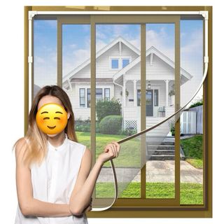 Set 4 zanzariere per porta e finestre