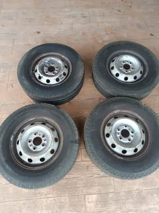 Juego 4 Llantas Acero Fiat Ducato 15 Vanco Camper