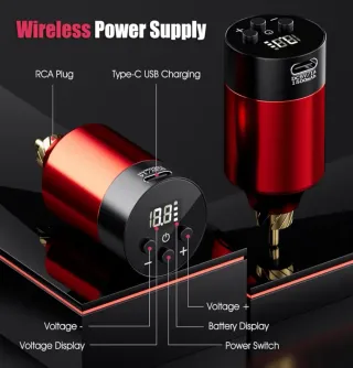 Máquina Tatuaje Inalámbrica + 2 Baterías