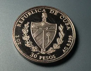 Moneda 3 Onzas Cuba Juana La Loca