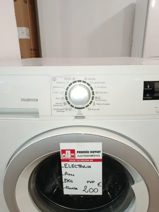Lavadora Electrolux A+++ 8kg 1400rpm con garantía.