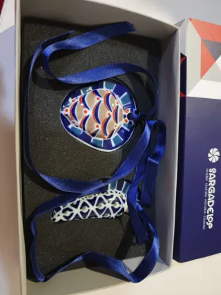 Adornos de Navidad piñas Sargadelos