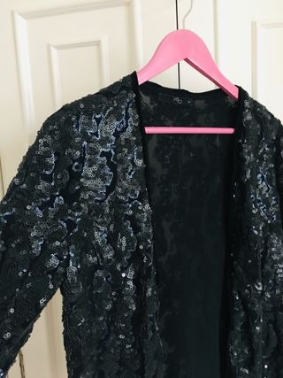 Chaqueta fiesta lentejuelas M Nueva Yera