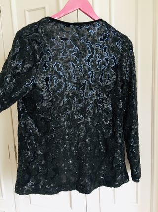 Chaqueta fiesta lentejuelas M Nueva Yera