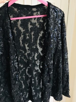 Chaqueta fiesta lentejuelas M Nueva Yera