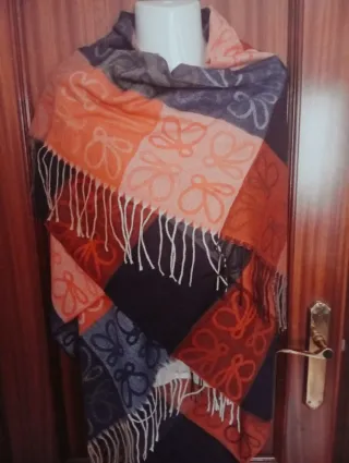 Bufanda suave y calentita colores vivos