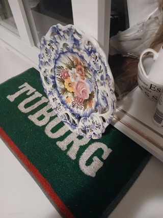 Piatto decorativo ceramica Bassano vintage