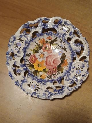 Piatto decorativo ceramica Bassano vintage