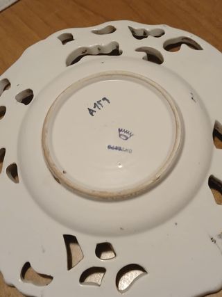 Piatto decorativo ceramica Bassano vintage