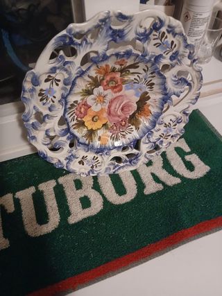 Piatto decorativo ceramica Bassano vintage