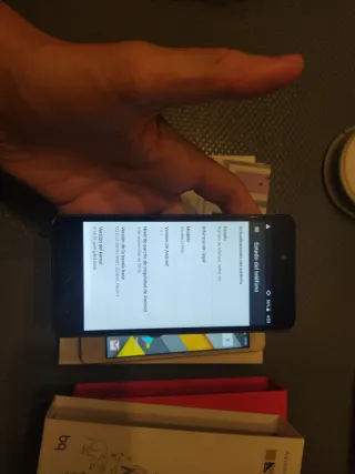 BQ Aquaris U Plateado/ Y negro U Plus