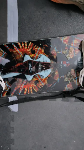 Tabla Snowboard Ride Wild Life Wide + FIJaCIONES