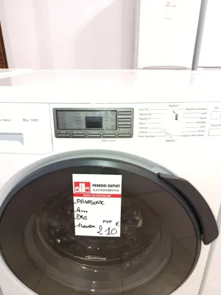 Lavadora Panasonic 8kg 1400rpm con garantía.
