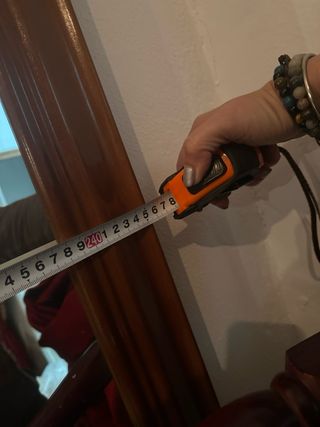 Aparador antiguo madera y mármol con espejo