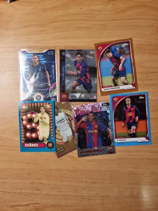 Lote 12 cromos fútbol Topps