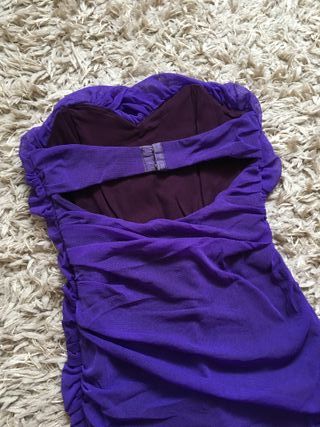 Vestido fiesta morado M