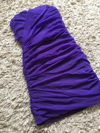 Vestido fiesta morado M