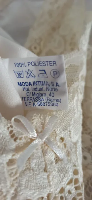 Camisón blanco encaje
